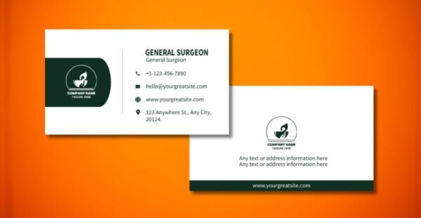 Pharmacy Business Card AI Free Template