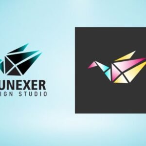 Free Abstract Geometric Bird Logo AI Vector Download