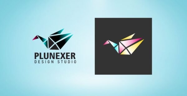 Free Abstract Geometric Bird Logo AI Vector Download