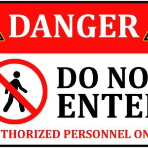 Warning sign panel room download free