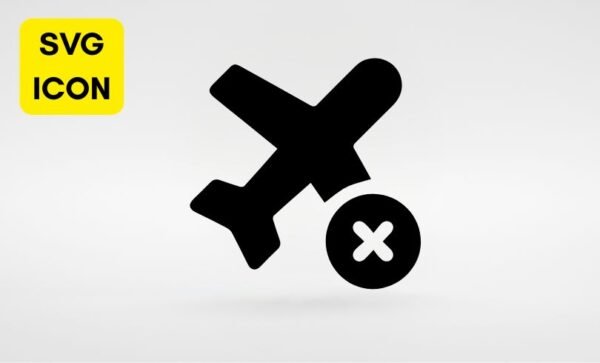 Flight Rescheduling Cancellation free SVG icon download