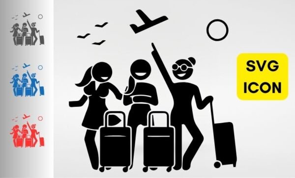 Group Travel Services SVG Icon – Free Download for Websites, Blogs & Marketing Materials