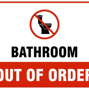 bathroom out of order sign printable