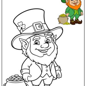leprechaun coloring page