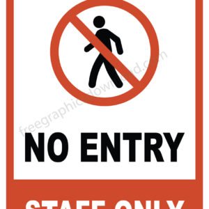 printable staff only signs