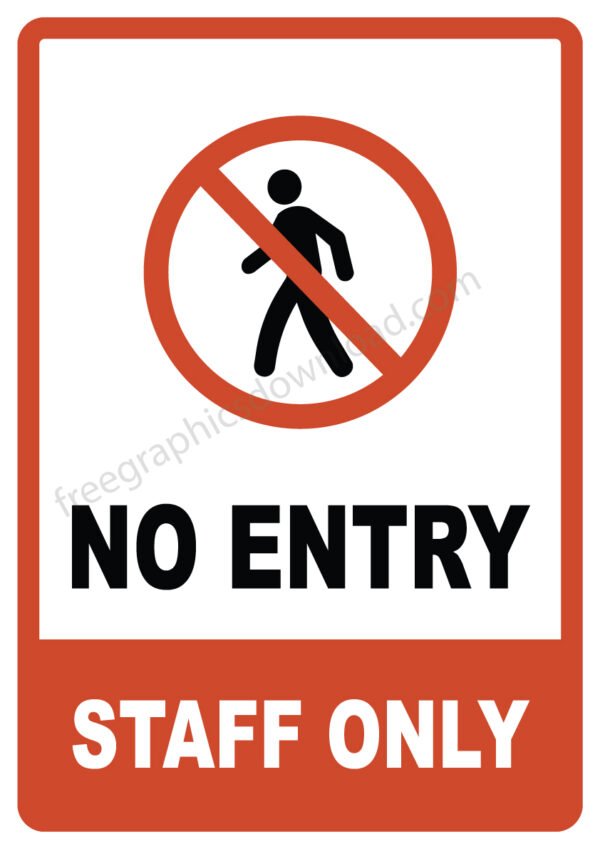 printable staff only signs