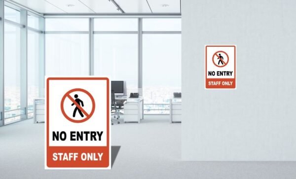 printable staff only signs