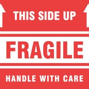This side up fragile sign