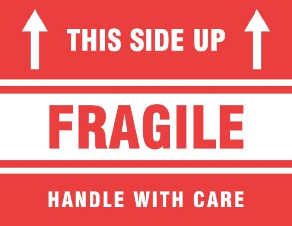This side up fragile sign
