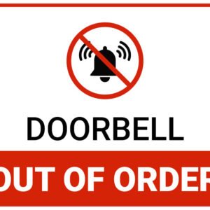 Doorbell out of order sign printable pdf