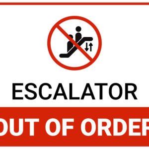 Escalator out of order sign pdf