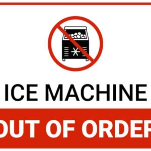 Ice machine out of order sign pdf