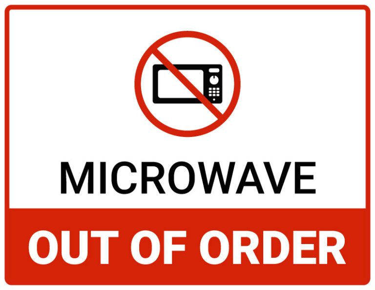 Microwave out of order sign printable pdf