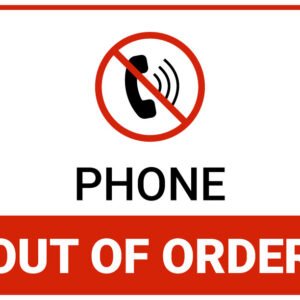 Phone out of order sign printable pdf free download