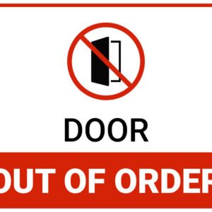 door out of order sign