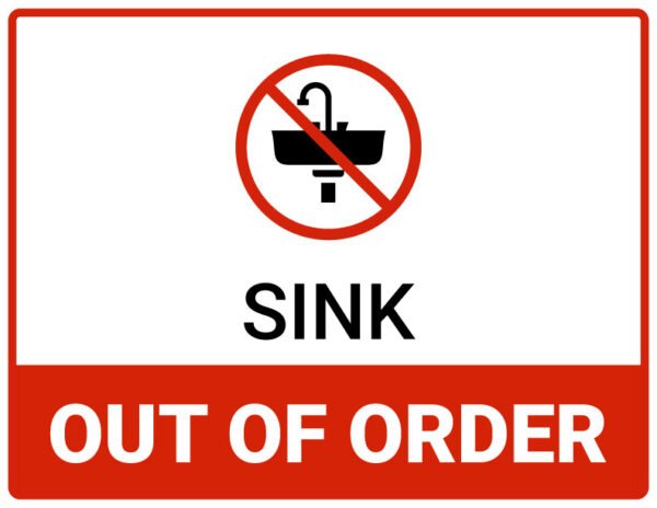 Sink out of order sign printable free download pdf