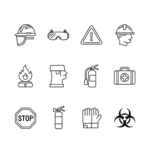 Industrial safety & ppe icon svg icon pack